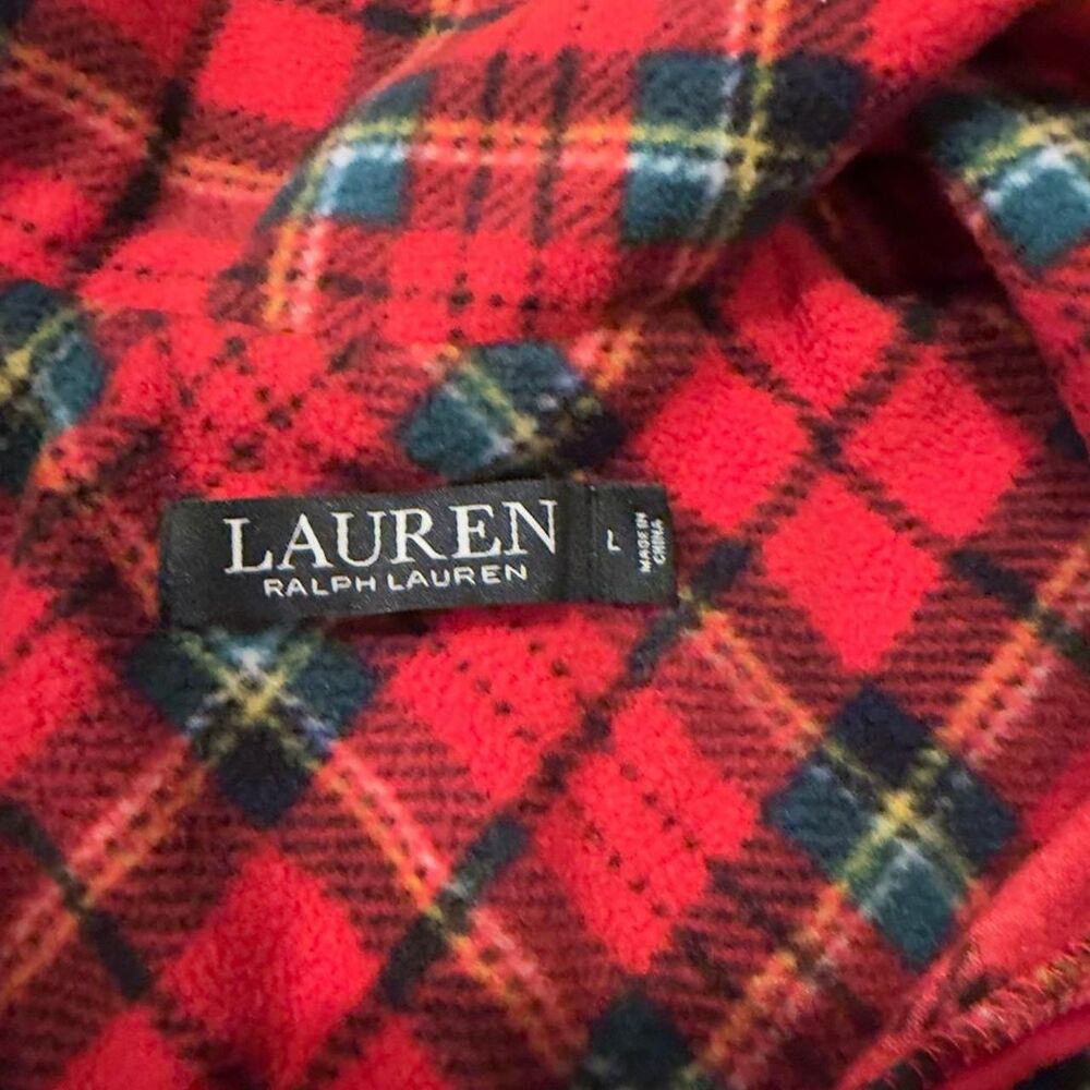 Vintage Ralph Lauren Red Plaid Flannel Pajama Set – Women’s Large - Picture 4 of 8